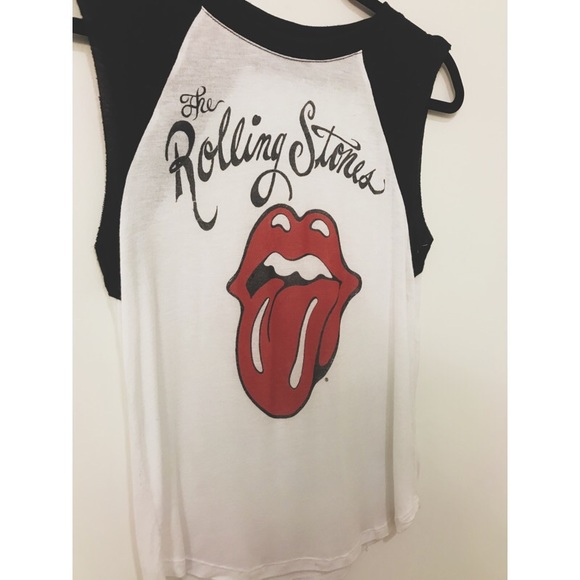 Daydreamer Tops - Rolling Stones Raglan Tank🖤